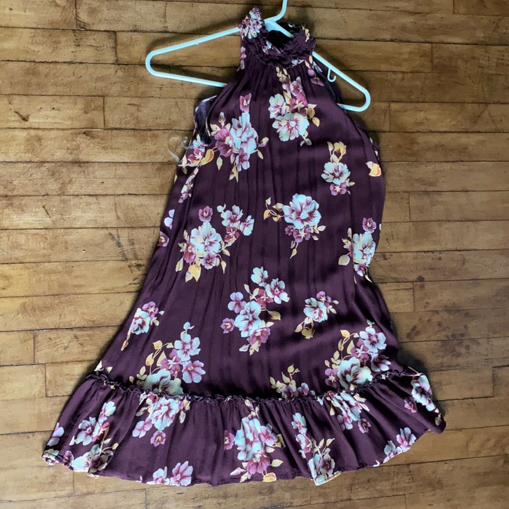 High neckline dress